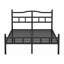 Metal Bed Frame With Headboard-1241608704