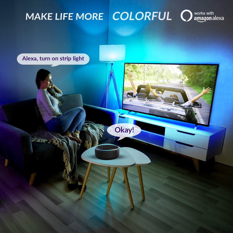 118'' RGB LED Strip Lights Under The Cabinet, Kitchen, Bed