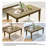 Solid Wood Teak Outdoor Coffee Table-114980295
