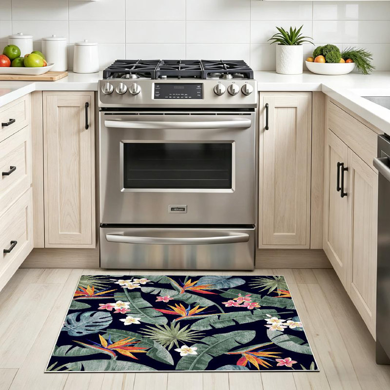 Tapis rose lavable à la machine, Rectangle 32" x 47"