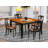 Pilning 4 - Person Solid Wood Solid Wood Top Four Leg Dining Set