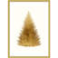 Arbre de Noël brun clair par Wood, reproduction d'art encadrée-2071241988