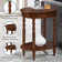 Moravian Oval End Table with Shelf
