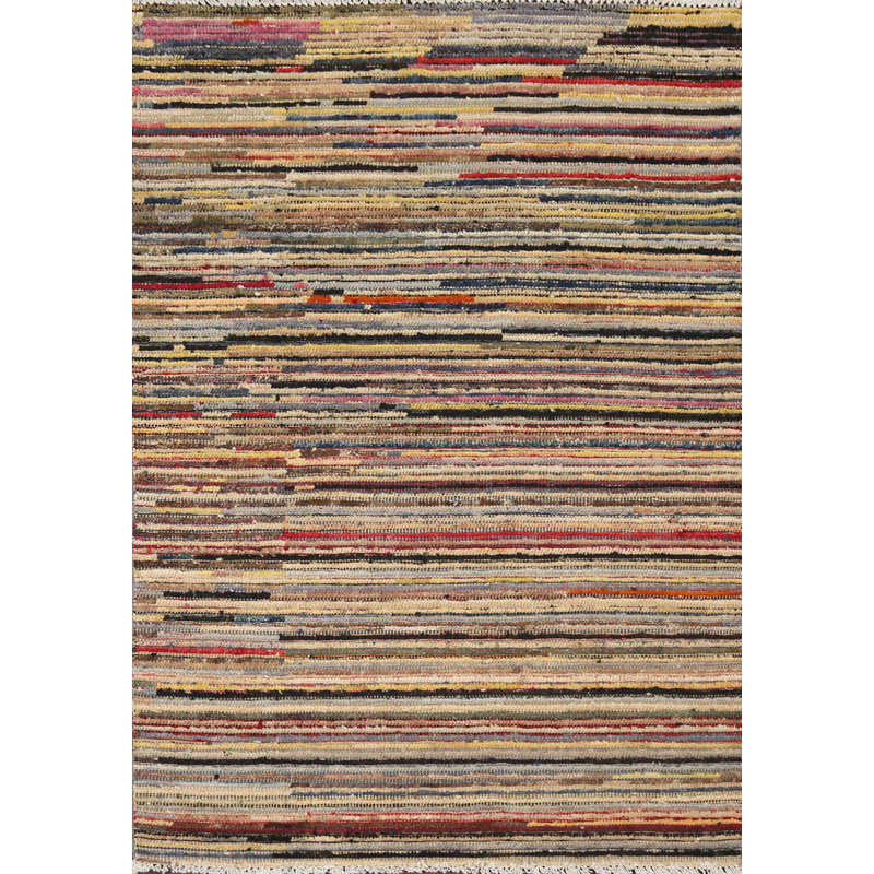 Striped Gabbeh  Oriental Handmade Rug 3x5