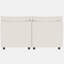 Canapé-lit modulable 6 places convertible avec rangement, dossier et coussins confortables, ressorts ensachés en mousse haute densité, tissu chenille beige, structure en bois offrant un bon soutien, capacité de charge de 113 kg par place