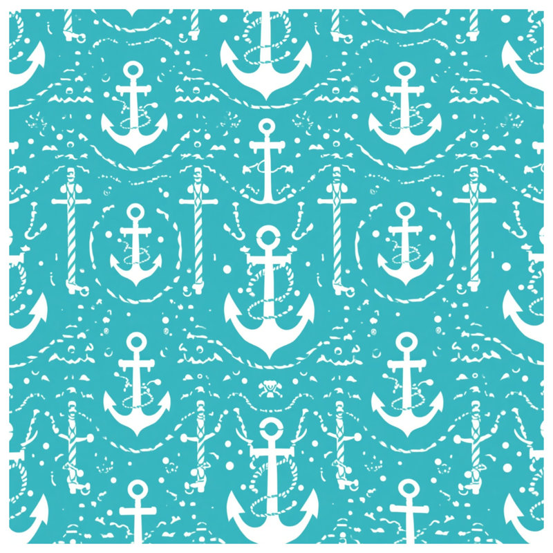 Anchor Nautical Pattern Comforter, Twin