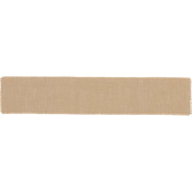 Chemin de table supérieur en jute Lemanski, L 72 po x l 13 po