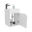 Meuble-lavabo flottant avec porte Nelson, blanc-1693136110