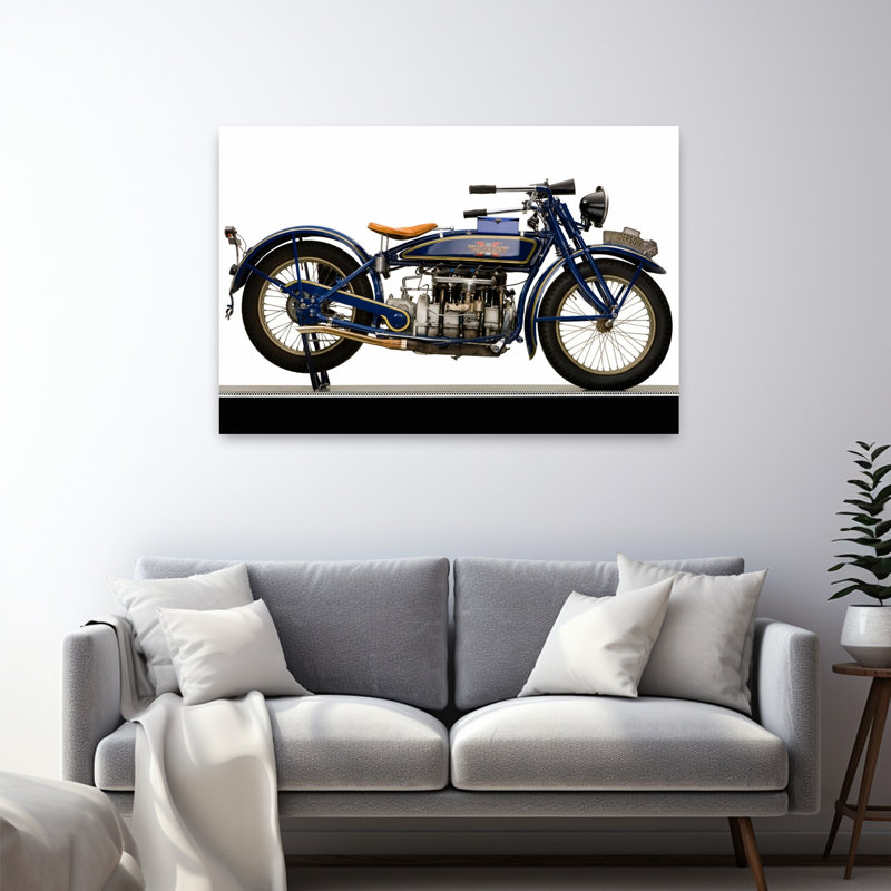 1920 Henderson Model K Four Classic Abstract Landscape Nature, art mural, H 32 po x l 48 po