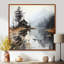 Art sur toile, «Moody Lakehouse Overcast I»-2120421919-2101374845