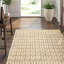 Thompson Wool Geometric Area Rug in Ivory/Brown-1140499454