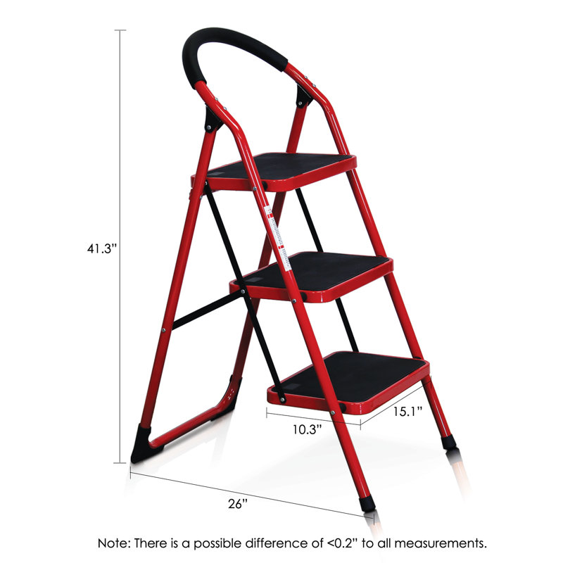 Higuchi 3 - Step Steel Folding Step Stool