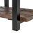 Pomona 27" Square Solid Wood Coffee Table with Metal Legs, Natural-1103043043