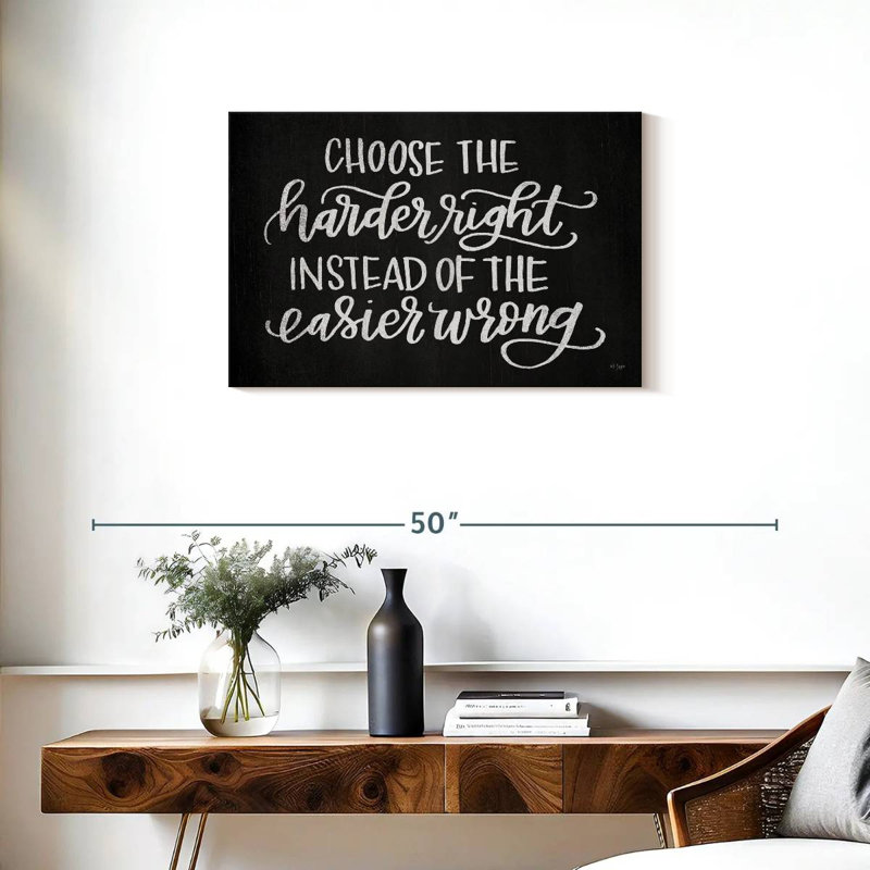 Tergel Choose The Harder Right, 20" H x 30" W