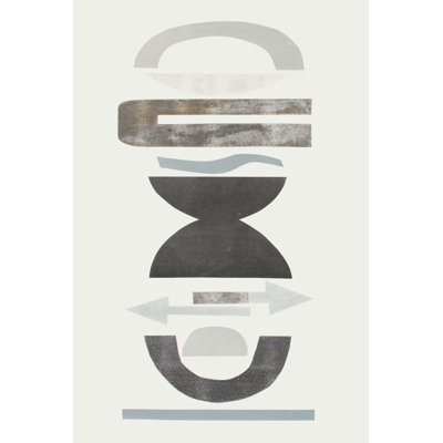 Neutral Totems I by Rob Delamater - Wrapped Canvas Painting