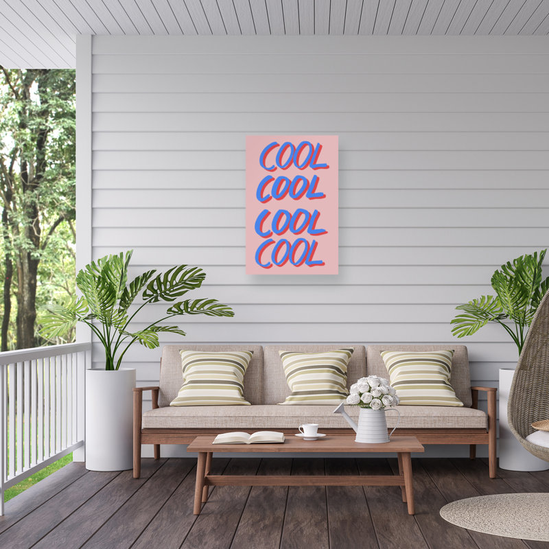 Bologola Cool, citation 02 sur toile, H 32 po x l 22 po