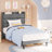 Klementyna Twin XL Upholstered Storage Bed with Power Outlets -760230440