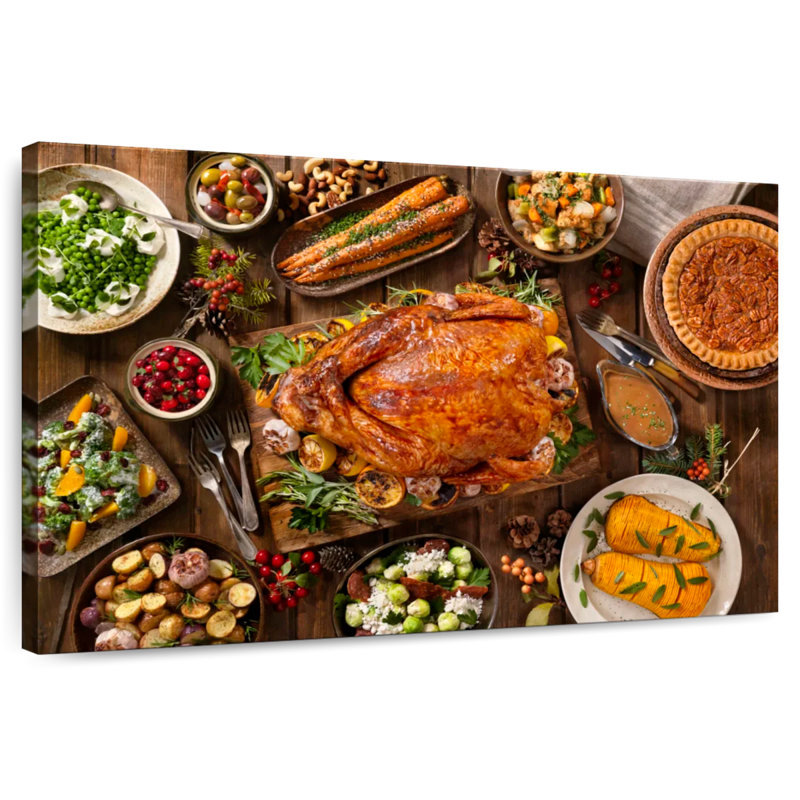 Yarlin Thanksgiving Feast, 26" H x 39" W