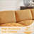 Sectional Sofa, 6-Seat Modular U-Shaped with Reversible Chaise for Living Room | Mustard Yellow | Corduroy-2020075893