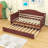 Twin Size Wooden Daybed with Trundle-1957243656