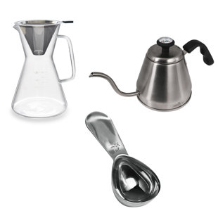 asobu Insulated Pour over Coffee Maker Bronze Coffee Bronze Silver