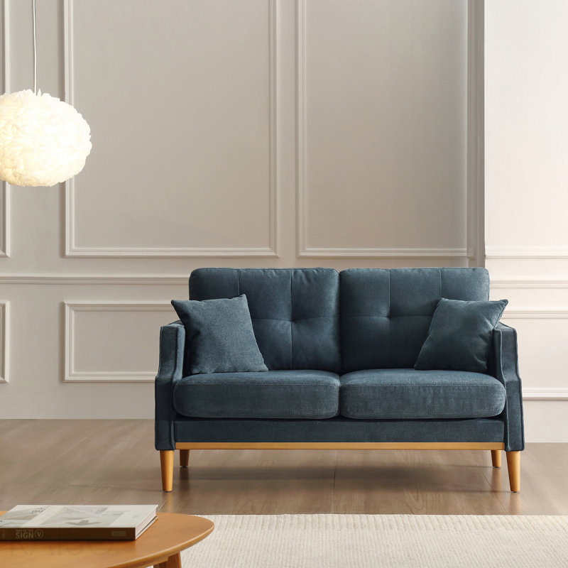 Causeuse avec charge USB, Bleu très foncé