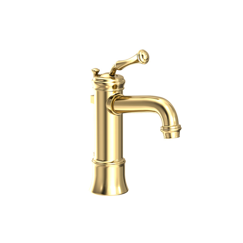 Astor Single Hole Bathroom Faucet with Drain Assembly, Forever Brass (PVD)