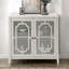 Console blanche avec 2 portes