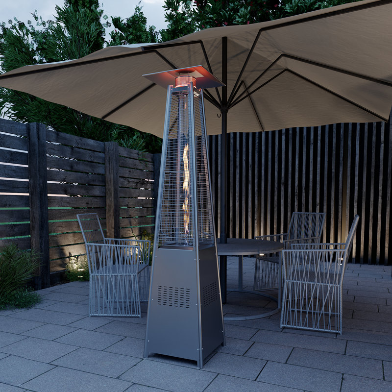 Chauffe-terrasse au propane 42 000 BTU Triplett, Acier teinté