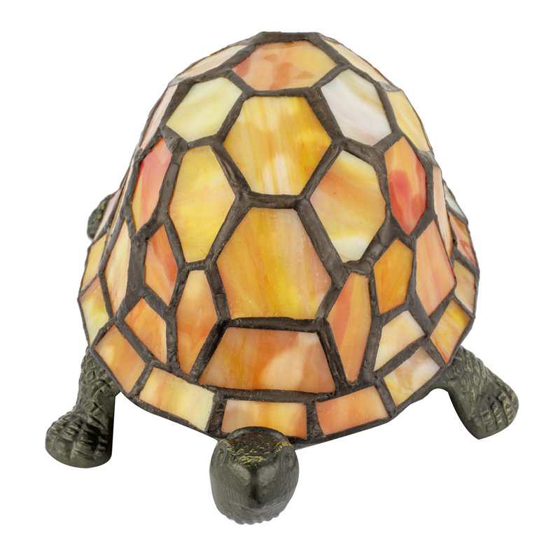 Metal Table Lamp, Orange