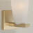 4.75" W x 9" H 1-Light Sconce in Matte Brass with Faux Alabaster Glass