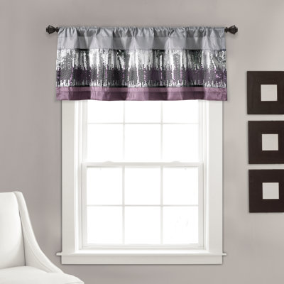 Striped Tailored Window Valance