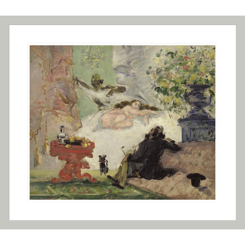 «A Modern Olympia» par Paul Cézanne, impression giclée encadrée, H 23,5 po x l 26,97 po