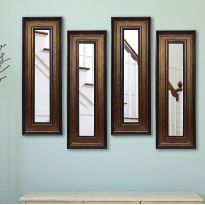 Kincannon Wood Flat Wall Mirror