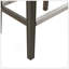 Élégant tabouret de comptoir rembourré avec structure en bois massif et finition gris foncé, parfait pour la cuisine moderne-76202856