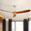 Ventilateur de plafond à 3 pales en bois massif 60 po avec télécommande Kemp-245141432