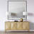 Harlow 29" Tall Table Lamp with Fabric Shade in Clear Glass/Brass/White-1444276982-1444260259