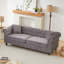 Canapé de 85,5 po avec velours Chesterfield