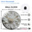 Horloge murale en verre 12 po