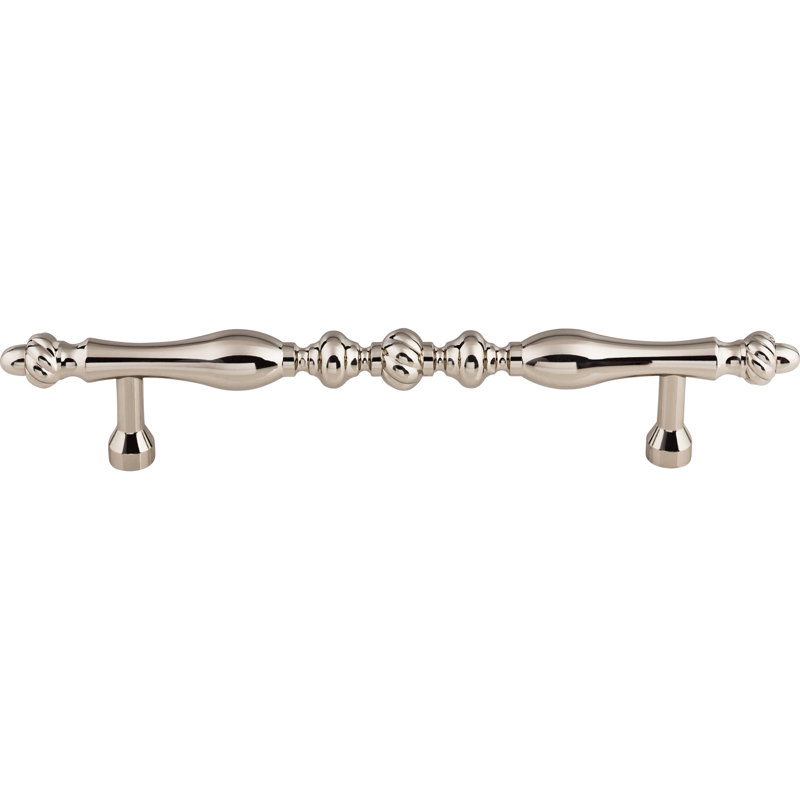 Somerset Melon 7" Center to Center Bar pull, Polished Nickel