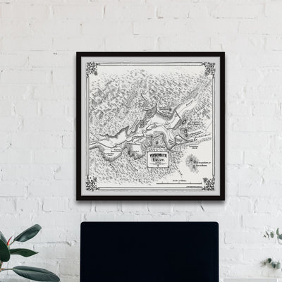 " Vintage Yosemite Valley Map II "