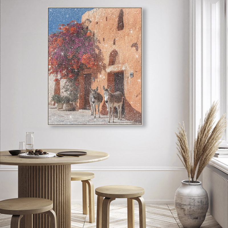 Morning Wait Print by Oliver Gal, 37"H x 46"W, Silver Floater Frame