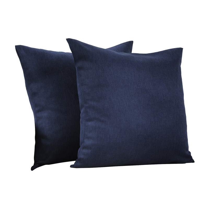 Housses de coussin décoratif, 20 po x 20 po, Bleu marine