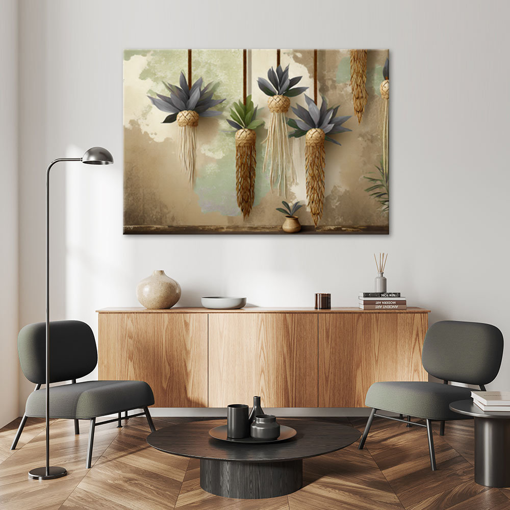 Leinwanddruck, Hängende Boho-Pflanzen - Wrapped Canvas Print