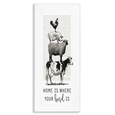 Home is Where Your Herd is Book Animals - impression d'art graphique