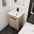 Freestanding Bathroom Vanity with Ceramic Sink