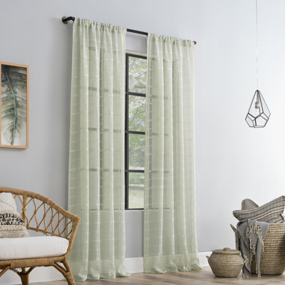 Panneau de rideau transparent avec passe-tringle Clean Window Axis