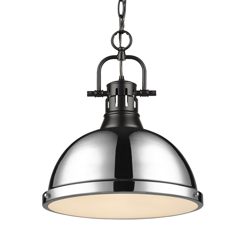 Alethia 1 - Light Pendant, Chrome, Matte Black