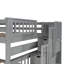 Lit superposé double au-dessus de double avec tablettes et 6 tiroirs de rangement-1450741678