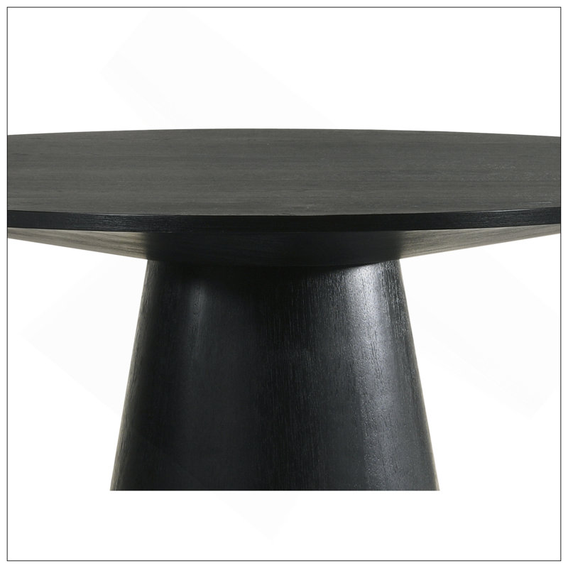 Table de salle à manger ronde en bois manufacturé Froja